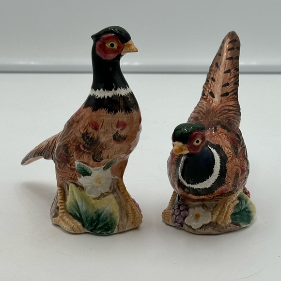 1990s Fitz and Floyd Pheasant Salt and Pepper Shakers - a Pair - Picture 2 of 16